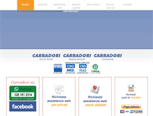 Tablet Screenshot of carradori.it